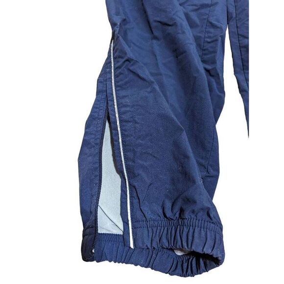 Lands End Men's Navy Blue Side Seam Zipper Sweatpants Warm Up Pants Size Medium - Picture 5 of 7